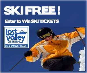 Ski Lost Valley Maine for FREE! Enter to win Ski Tickets! Click Here.
