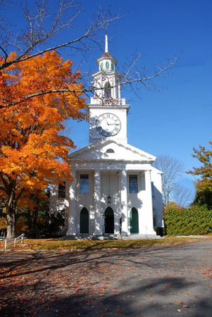 Downtown Kennebunkport Maine Village Church