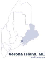 Verona Island Maine  Map