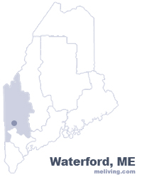 Waterford Maine  Map