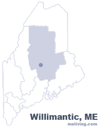 Willimantic Maine  Map