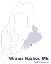 Winter Harbor Maine  Map