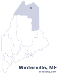 Winterville Maine  Map