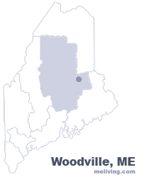 Woodville Maine  Map