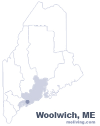 Woolwich Maine Map