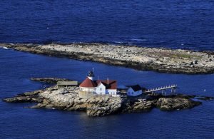 Aerial view of Cuckolds Light